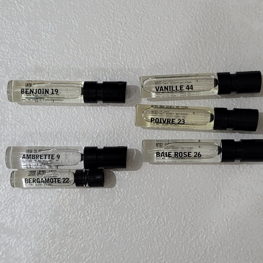 Le Labo Discovery samples, mixed City Exclusives & Classics